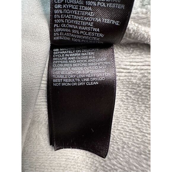 North Face women’s microfiber gray full zip jacket size Medium #17-1771 - Picture 6 of 7